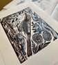 Jay hand printed linocut print - Image 5