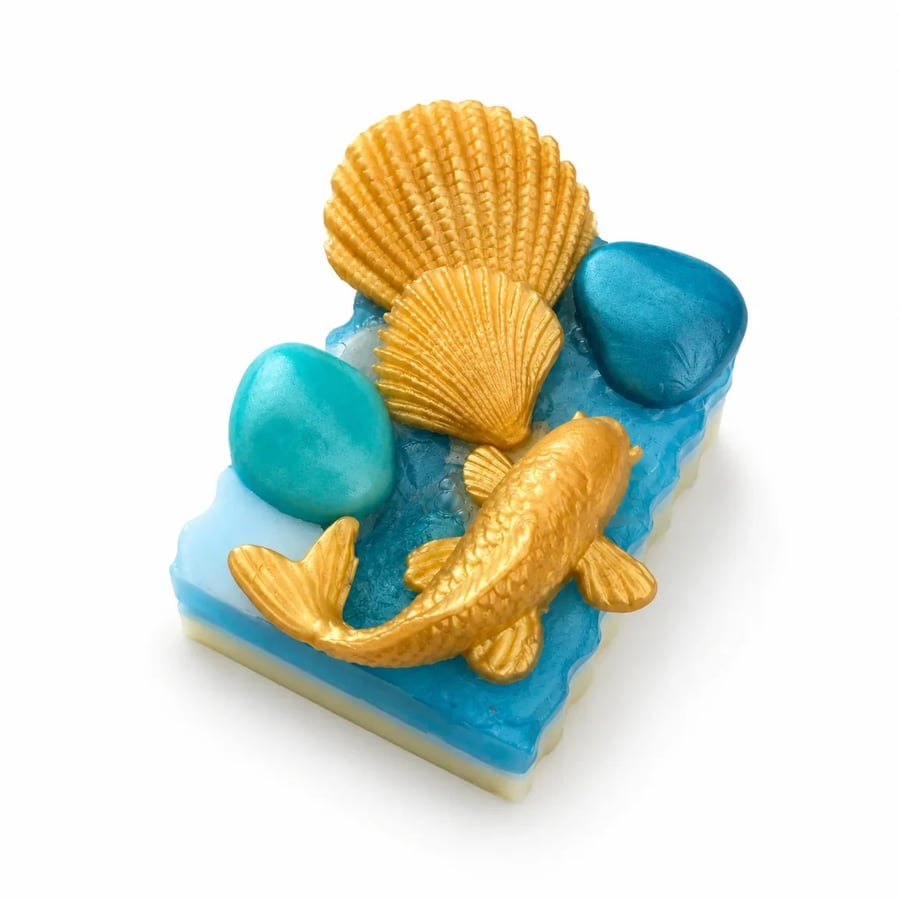  Tropical Koi Cove Structural Artisan Handmade Soap