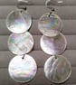 White hand carved shell sea earrings  - Image 4