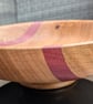 Handmade Oak, Purple heart & Lacewood Wooden Bowl, small fruit bowl - Image 3