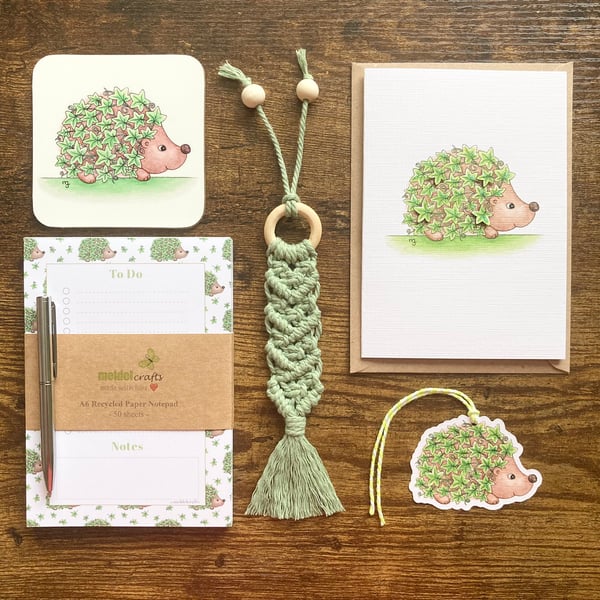 Ivy Leaf Hedgehog Gift Set - Cute Hedgehog Gift Set