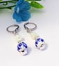 Mother of Pearl and Ceramic Bead Earrings.
