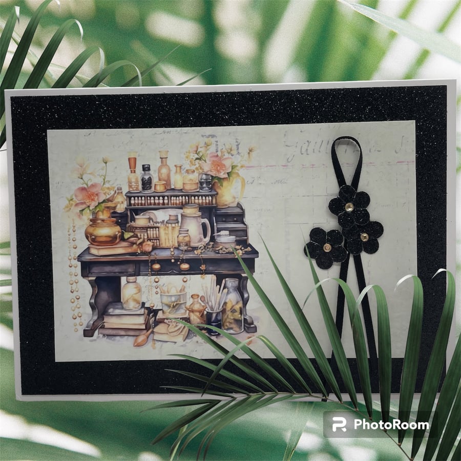 Curiosities - Apothecary Greeting Card Design 2 by Carolee Crafts PB2 0024