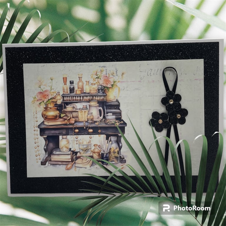 Curiosities - Apothecary Greeting Card Design 2 by Carolee Crafts PB2 0024