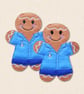 Nurse Gingerbread Decoration - Embroidered Healthcare Character