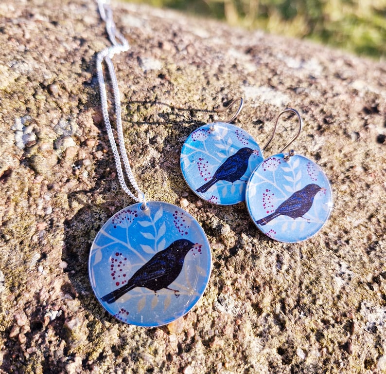 Blackbird Aluminium Standard Earrings 