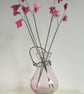  Pink felt Flowers - Image 3