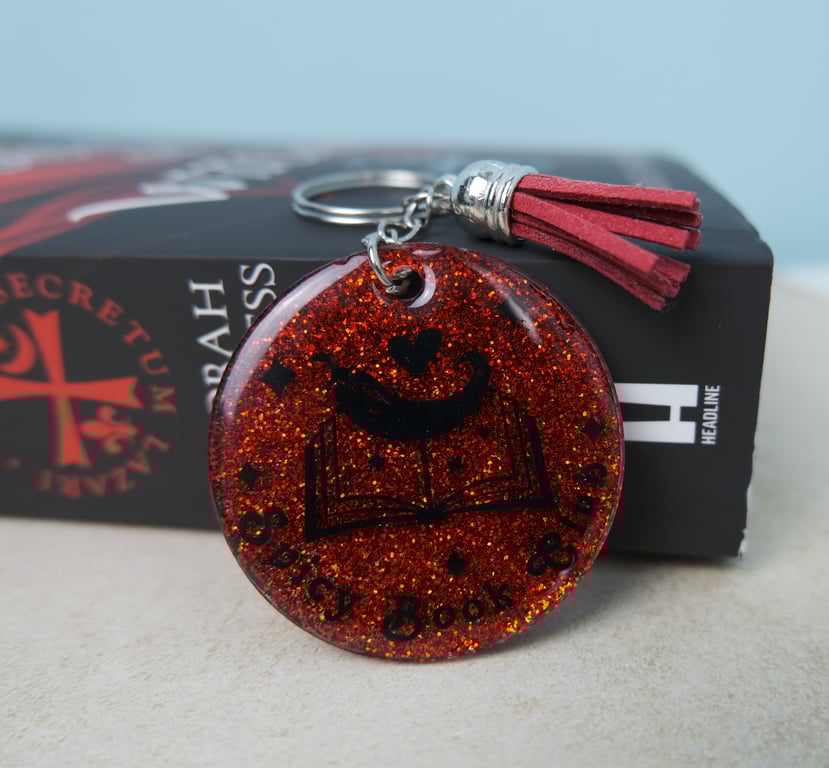 Spicy Book Club Keyring