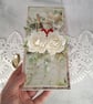 Luxury Handmade Wedding Card. Romantic 3D Wedding Card in Kraft Window Box(G) - Image 3