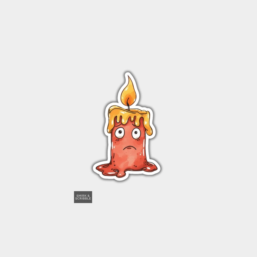 Funny Vinyl Sticker For Adults - Candle 
