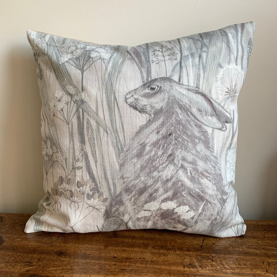 Sanderson Dune Hares cushion cover