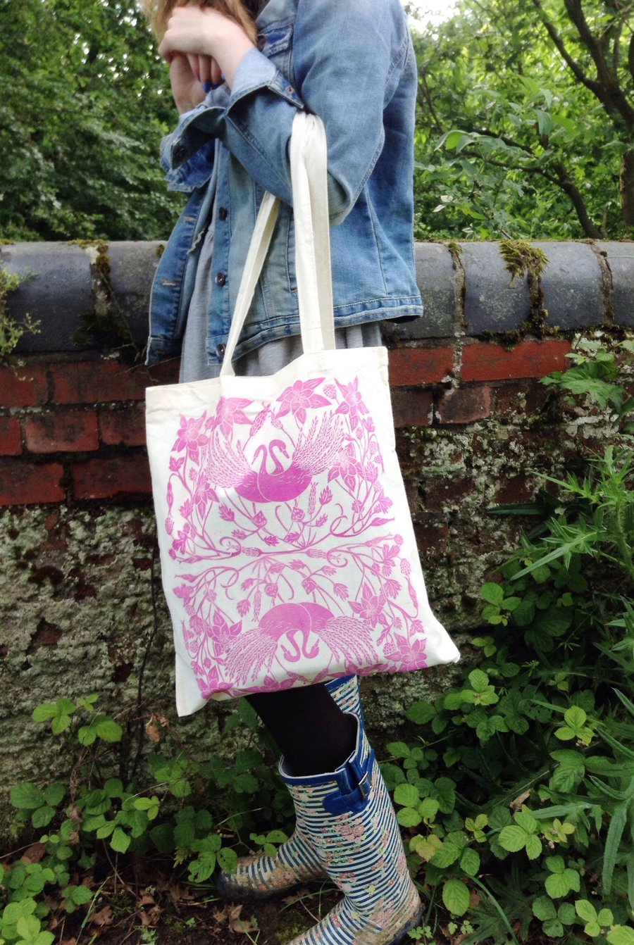 Limited Edition Hand Printed Tote