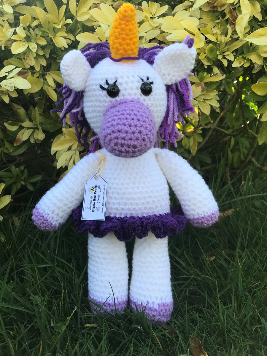 Crocheted Unicorn Toy Doll