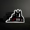 Whitby Abbey Silhouette Illustrated Vinyl Sticker