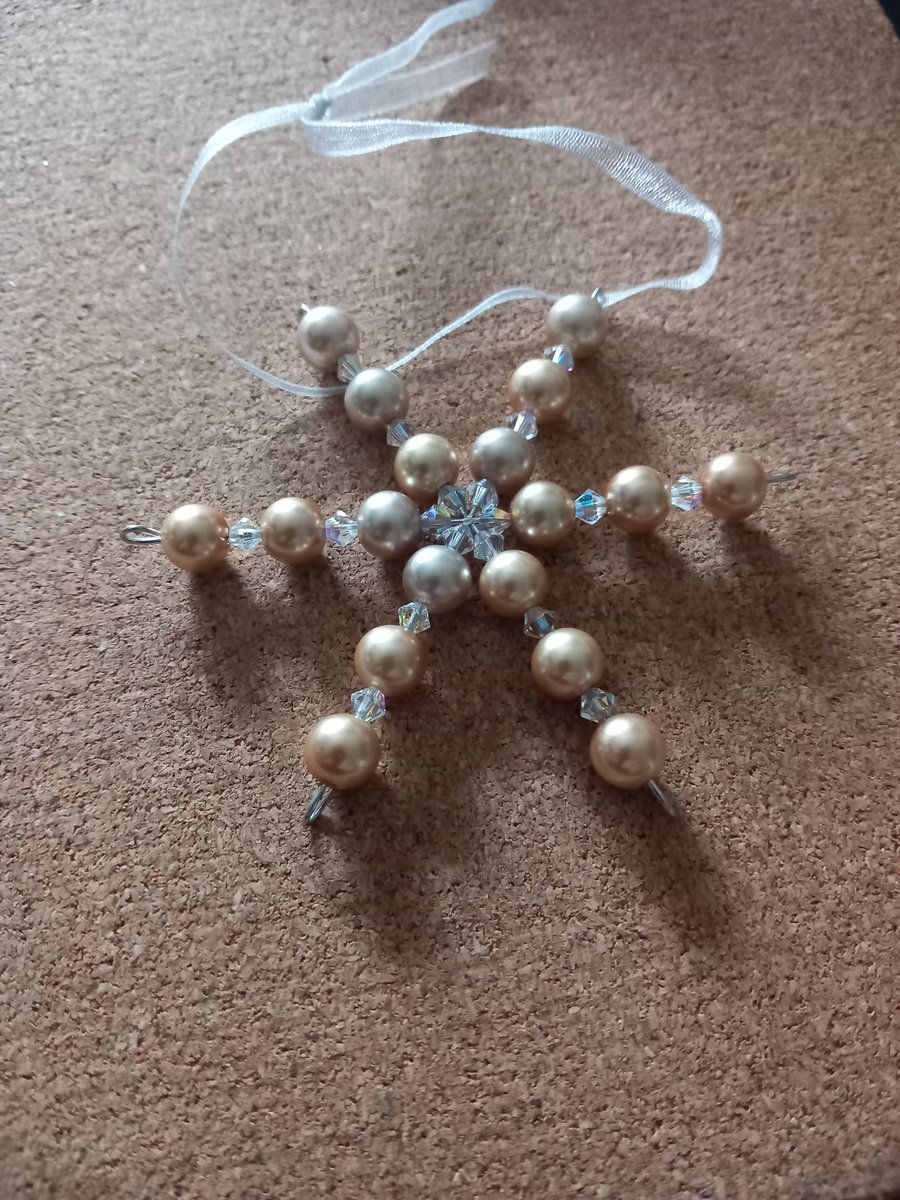 Beaded tree decoration