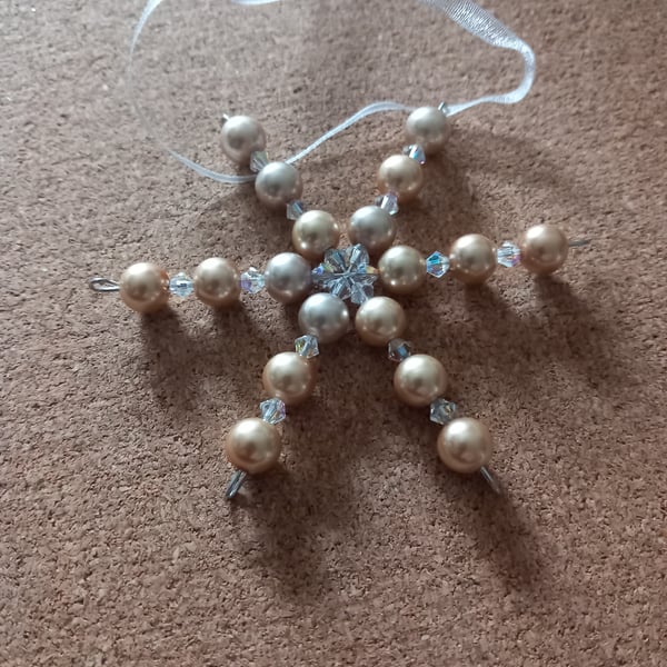 Beaded tree decoration