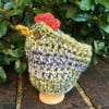 Easter Chicken Egg Cosy, Decorative Crochet Hen Egg Cozy