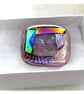 Patchwork Dichroic Fused Glass Brooch 034 Handmade  - Image 2