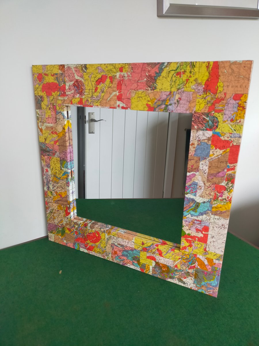 Geological Scotland collage mirror