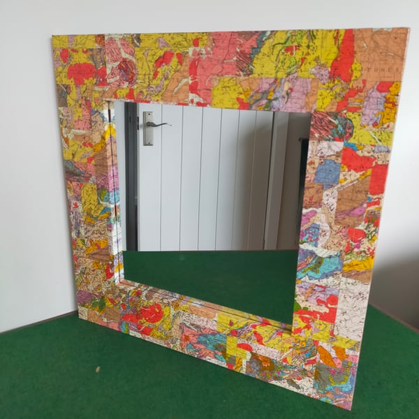 Geological Scotland collage mirror