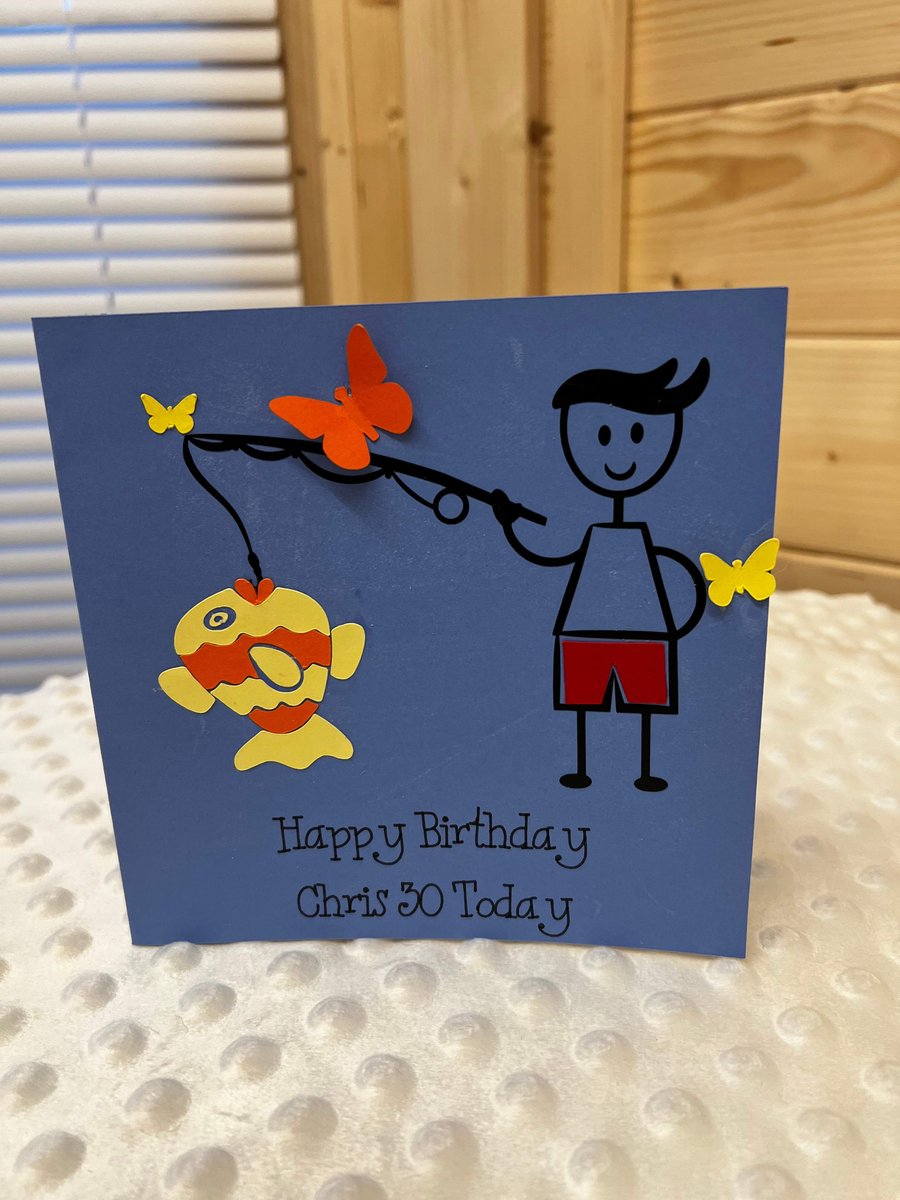 Fishing Birthday, Fathers Day or Retirement Card