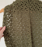 Olive Green Infinity Scarf - Handmade Crochet - Lightweight Scarves - Image 4