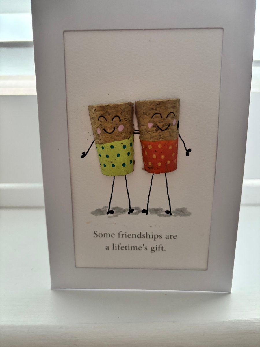 Cute card  Cute Cork Characters Card