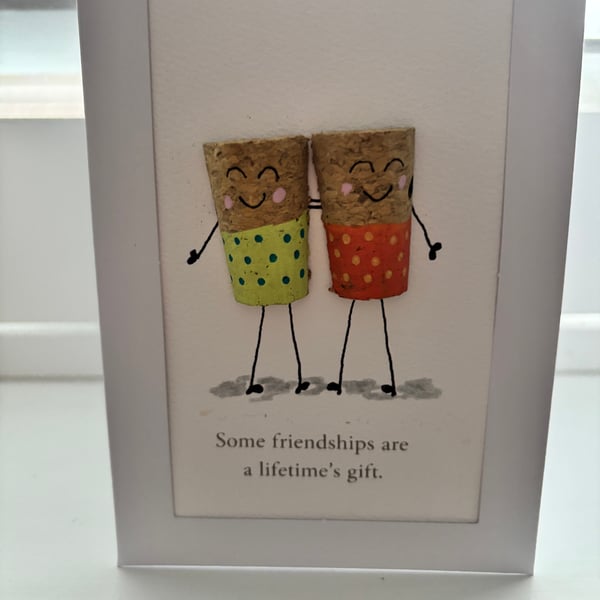 Cute card  Cute Cork Characters Card