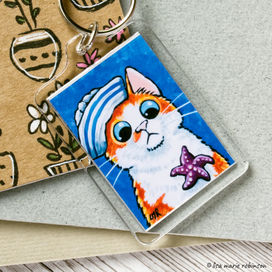 Starfish keyring on sale