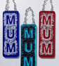 Handmade Fused Glass Mum, Dad or Nan Hanging Suncatcher Picture - Mothers Day - Image 2