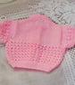 Baby's Romper and Cardigan Set, Hand Knitted Baby Outfit, Baby Shower Gift - Image 5