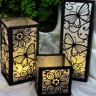 Small Lantern - With With  Battery Operated T Light Option