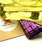 Dramatic Dichroic Geometric Glass Brooch - Image 1