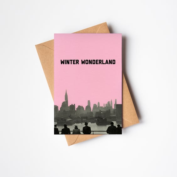 New York Skyline Christmas Card - Winter Wonderland