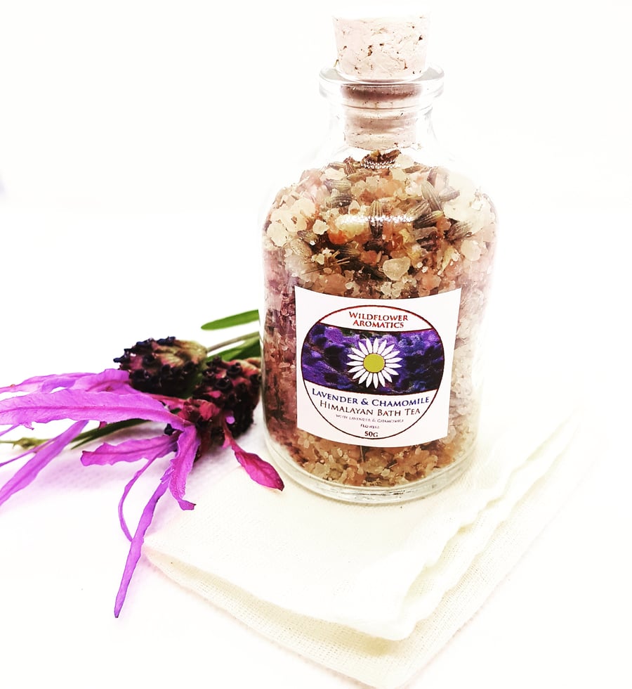 Lavender & Chamomile Bath Tea with Himalaya... Folksy
