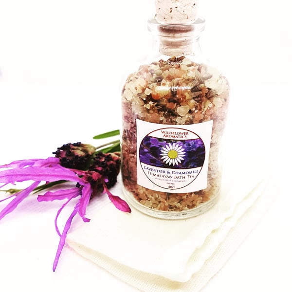Lavender & Chamomile Bath Tea with Himalayan Salts