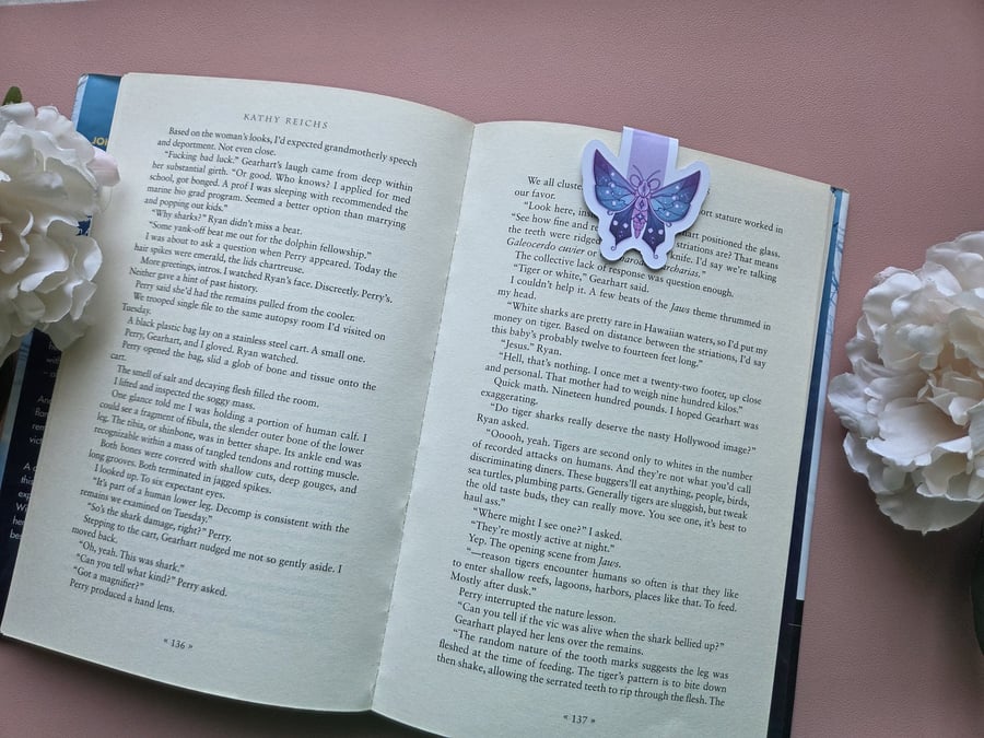 Midnight Moth Magnetic Bookmark Bookish Gift Cute Bookmark