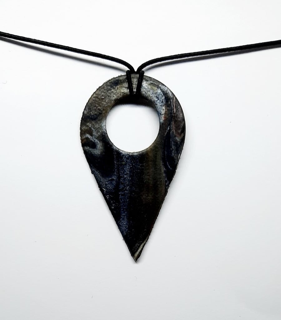 Polymer clay pendant 