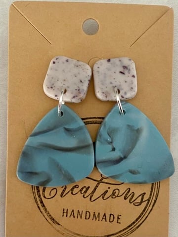 Ref: 2507 Handmade polymer clay earrings (includes FREE UK postage)