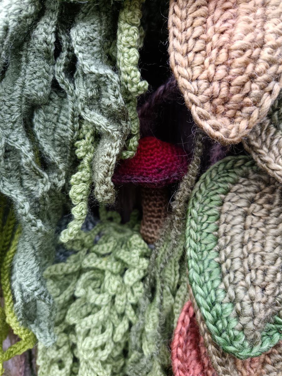 Woodland creations all greens with a dash of red