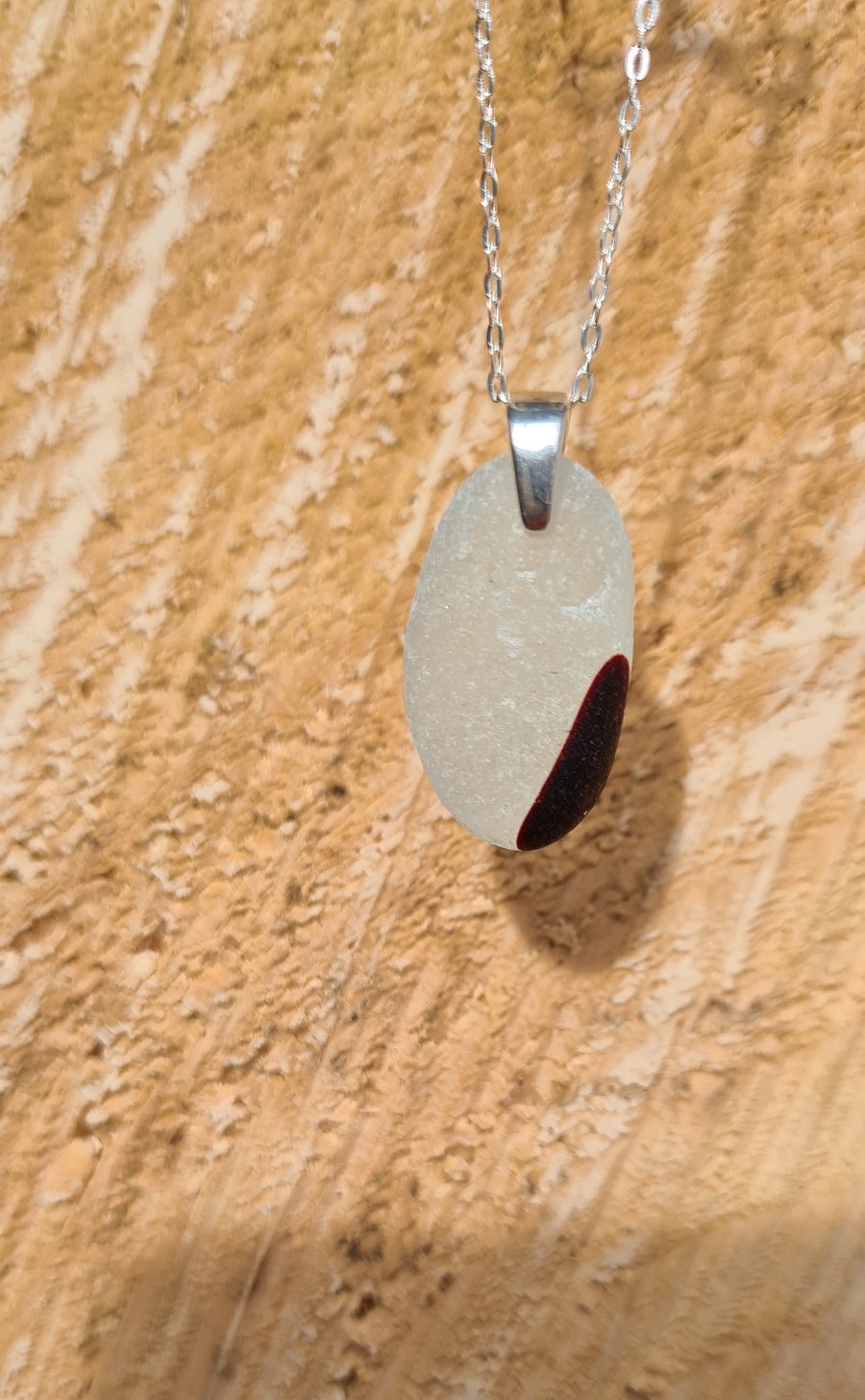 Seaham Multi Seaglass Pendant (Dalmatian)