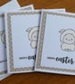 Pack of 3 Mini Easter Cards - Sheep - Fawn Polka Dots - Image 9