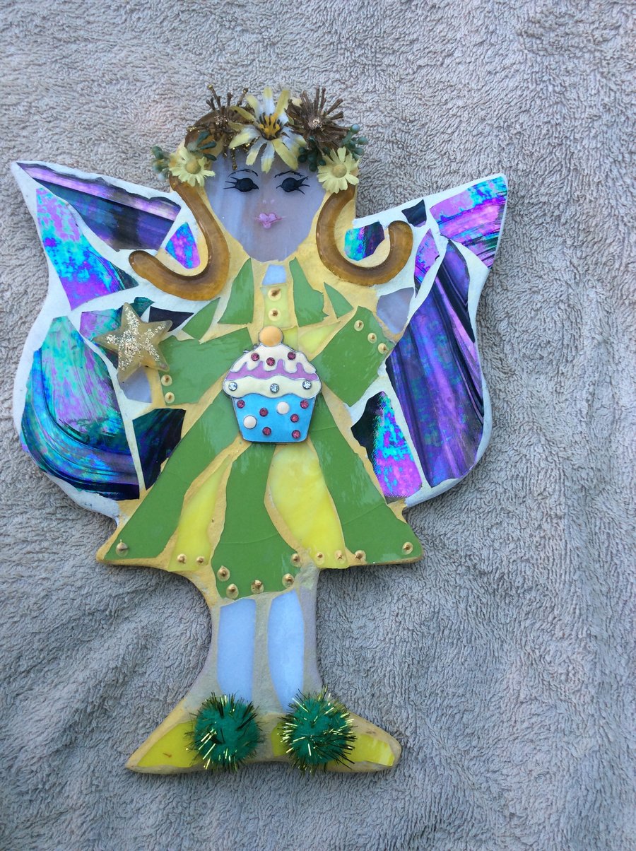 Mosaic Fairy cupcake