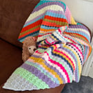 Handmade Crochet Colourful Lapblanket