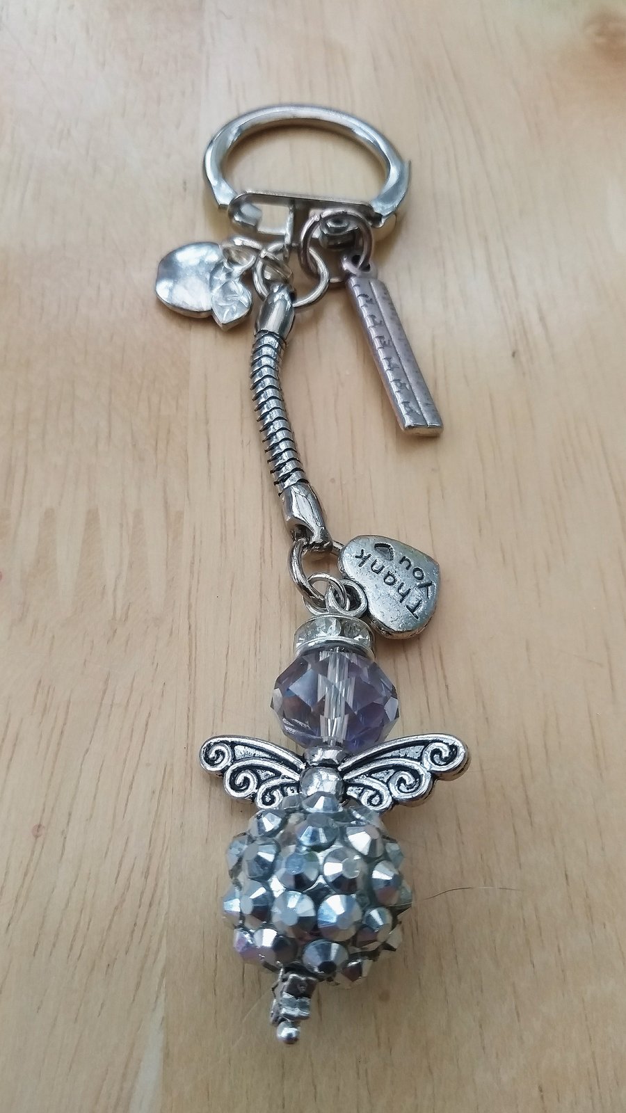  SALE Thank You Angel Keyring Charm Teacher Gift