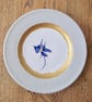 Decorative Wall Plate Handmade pottery wall plate with an iris flower - Image 4