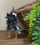 Witchy Blackbird Spun Cotton Art Doll