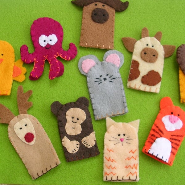 Set of 3 Finger Puppets