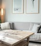 Scandi Style Coffee Table Reclaimed Wood THE MALMO - Image 9