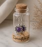Handmade Purple Chalcedony Earrings in a Bottle